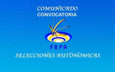 CONVOCATORIA SELECCIONES 24 DE NOVIEMBRE AMISTOSOS VS CANTABRIA